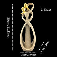 Load image into Gallery viewer, VILEAD 23cm 30cm Sandstone Kissing Lover Figurine Anniversary Gift Wedding Decoration Creative Home Decoration Accessories Craft