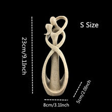 Load image into Gallery viewer, VILEAD 23cm 30cm Sandstone Kissing Lover Figurine Anniversary Gift Wedding Decoration Creative Home Decoration Accessories Craft