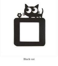 Load image into Gallery viewer, cute cartoon felt hollow-out switching sticker Creative home decoration cartoon wall stickers affixed felt hollow switch socket