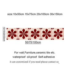 Load image into Gallery viewer, 10/15/20/30cm Tiles Wall Stickers Desk Wardrobe Decoration Art Mural Bathroom Waist Line PVC Wall Decals
