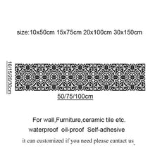 Load image into Gallery viewer, 10/15/20/30cm Tiles Wall Stickers Desk Wardrobe Decoration Art Mural Bathroom Waist Line PVC Wall Decals