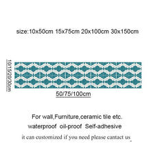 Load image into Gallery viewer, 10/15/20/30cm Tiles Wall Stickers Desk Wardrobe Decoration Art Mural Bathroom Waist Line PVC Wall Decals
