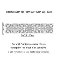Load image into Gallery viewer, 10/15/20/30cm Tiles Wall Stickers Desk Wardrobe Decoration Art Mural Bathroom Waist Line PVC Wall Decals

