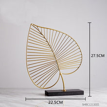 Load image into Gallery viewer, Nordic Creative modern Plant ornament bedroom home decoration accessories for living room Gold Iron Shape crafts Desktop decor
