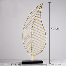 Load image into Gallery viewer, Nordic Creative modern Plant ornament bedroom home decoration accessories for living room Gold Iron Shape crafts Desktop decor
