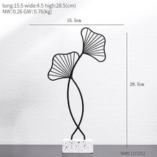 Load image into Gallery viewer, Nordic Creative modern Plant ornament bedroom home decoration accessories for living room Gold Iron Shape crafts Desktop decor
