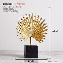 Load image into Gallery viewer, Nordic Creative modern Plant ornament bedroom home decoration accessories for living room Gold Iron Shape crafts Desktop decor
