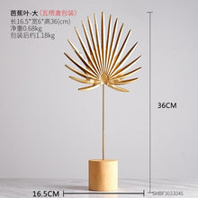 Load image into Gallery viewer, Nordic Creative modern Plant ornament bedroom home decoration accessories for living room Gold Iron Shape crafts Desktop decor
