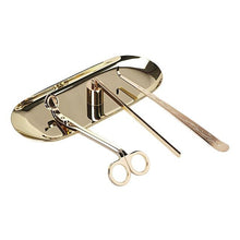Load image into Gallery viewer, Candle Accessory Set Candle Wick Trimmer Candle Wick Dipper Candle Snuffer Storage Tray 4 Packs Candle Care Kit Gift for Candle

